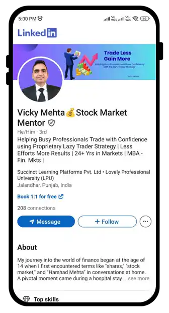 Trading Seekho LinkedIn Account