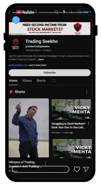 Trading Seekho YouTube Account