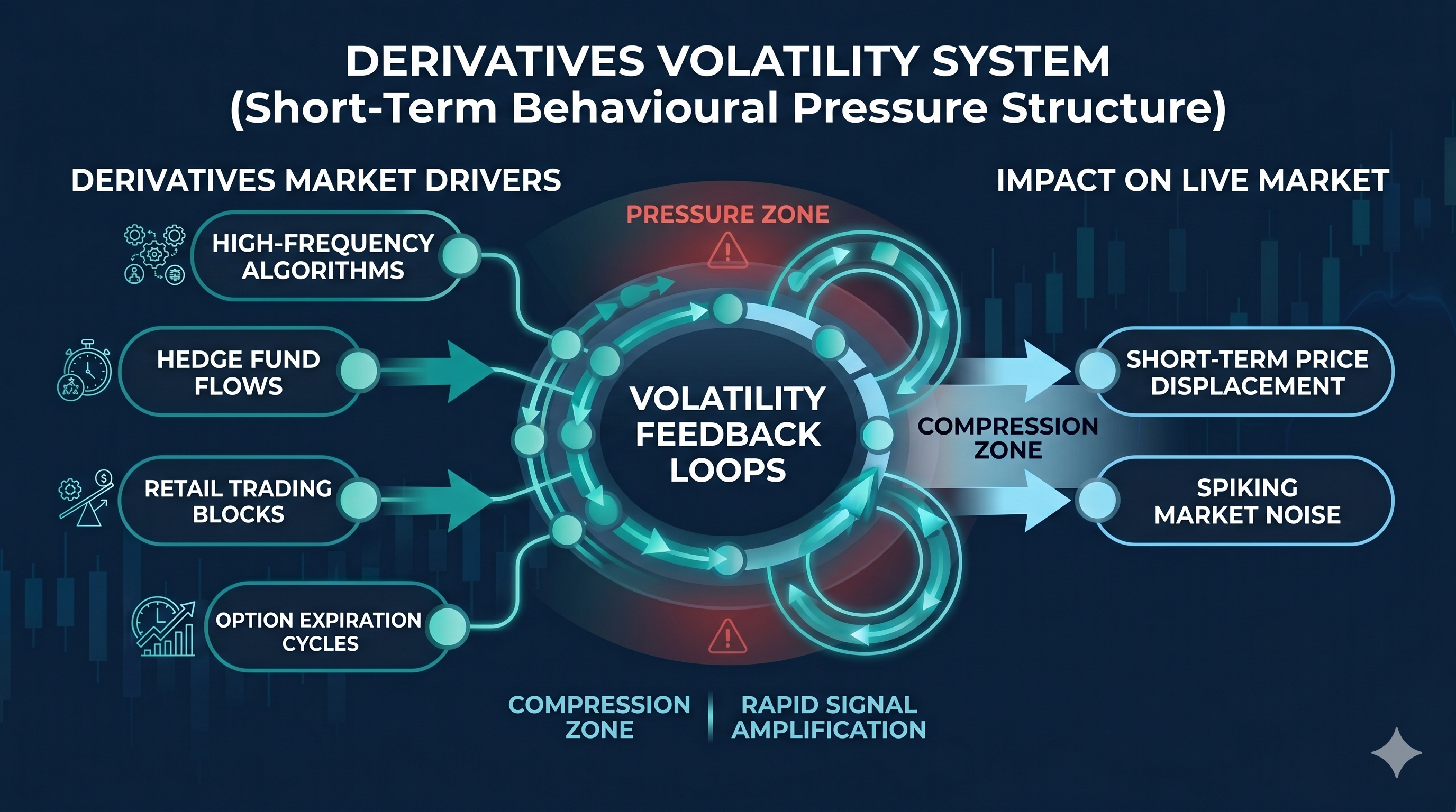 Trader viewing fast-moving price charts, volatile graphs, and fluctuating market data on trading screens